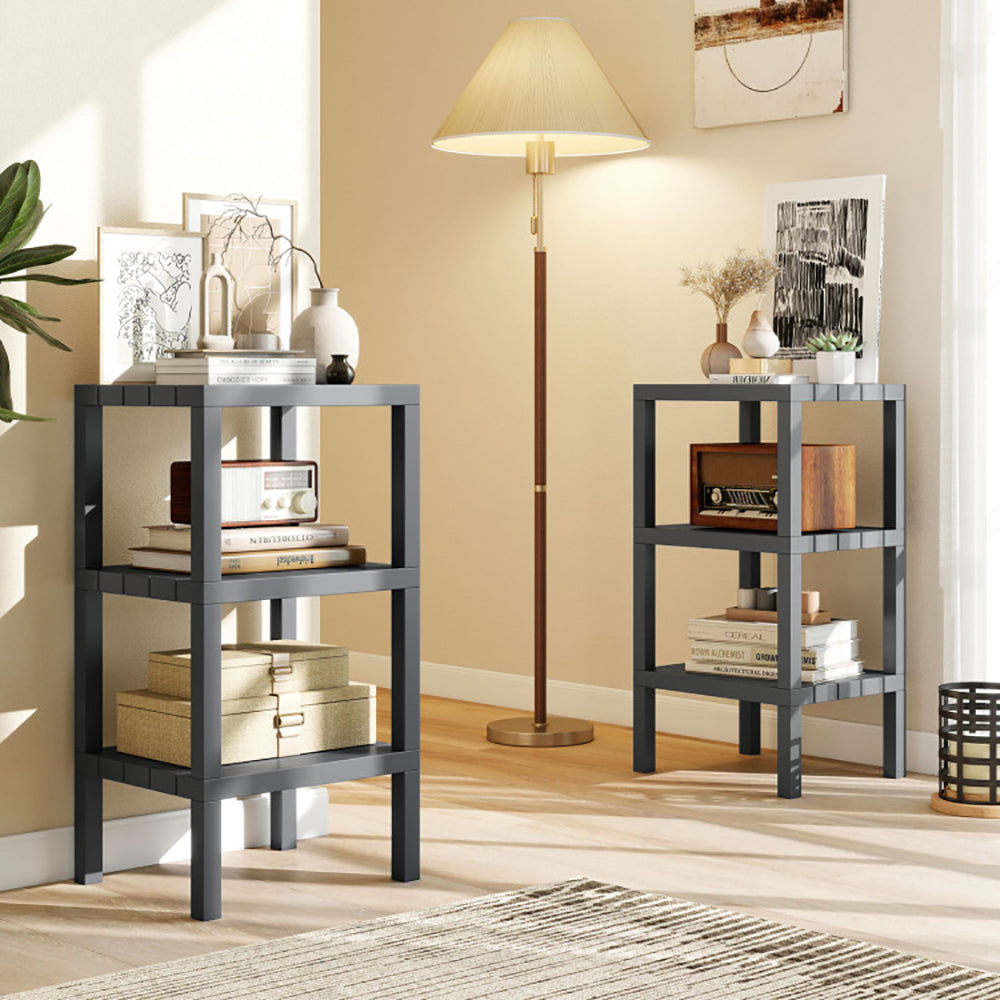 6 Tier Plastic Modular Storage Shelves For Living Room And Kitchen