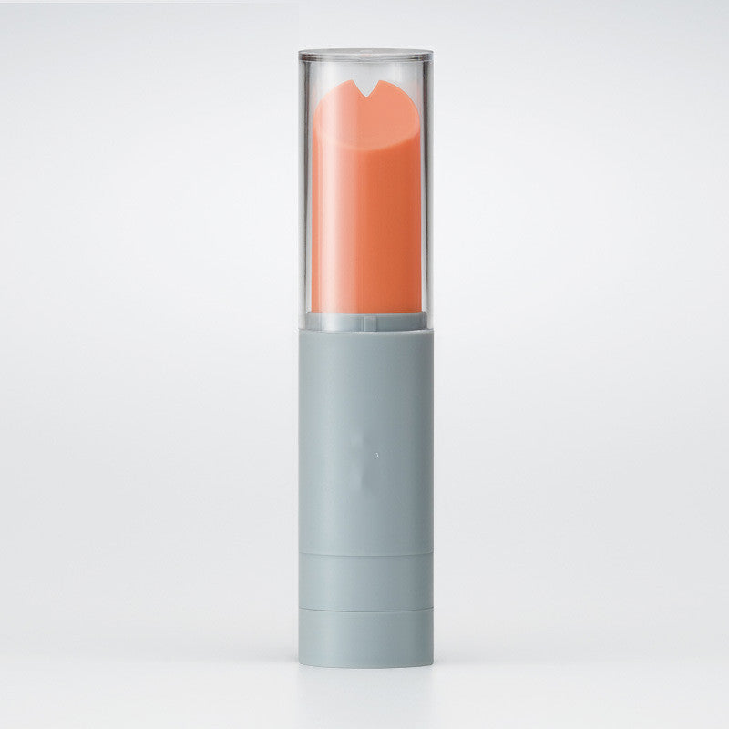 Lipstick Holder Silicone Lip Balm Dispenser with Vibrating Rod - Light Gray, Black, White