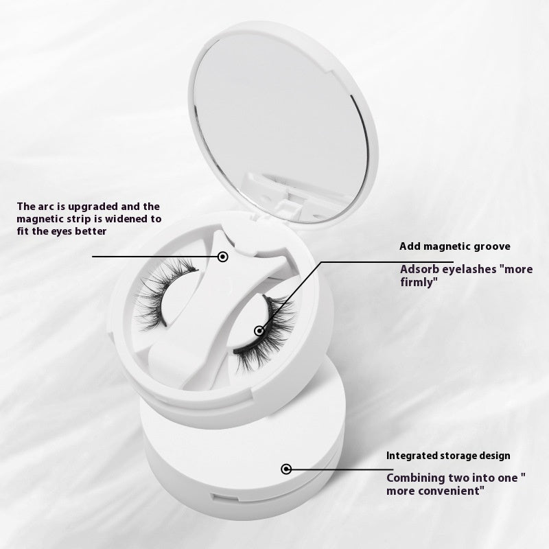 False Eyelash Set with Magnetic Soap Holder Camellia Style 26mm Eyelashes