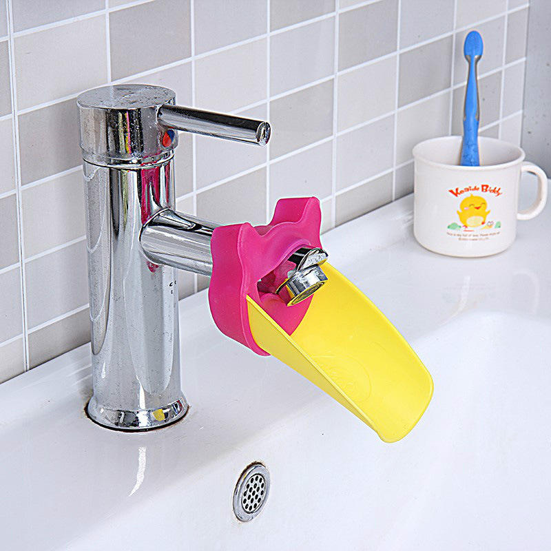Duckbill Faucet Extender for Kids - Bathroom Sink Hand Washing Aid