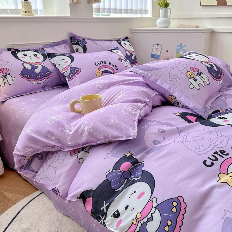 Pure Cotton Bed Sheets Set Minimalist Soft Bedding for Home