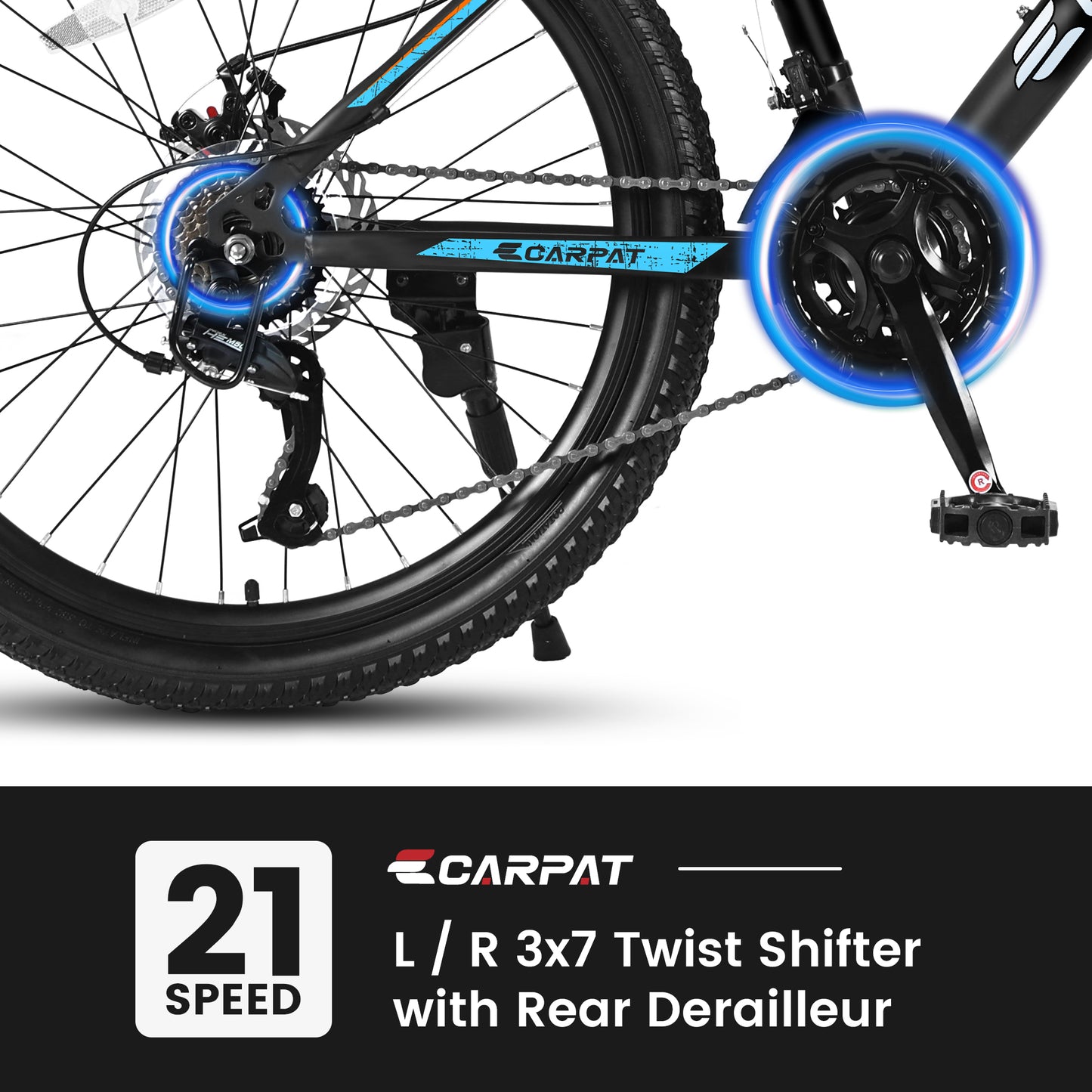 26 Inch Mountain Bike with Shimano 21 Speeds & Disc Brakes