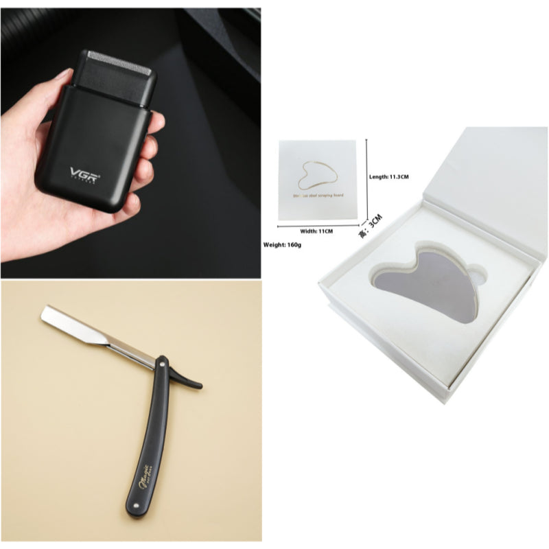 Portable Electric Razor Men - Stainless Steel Blade