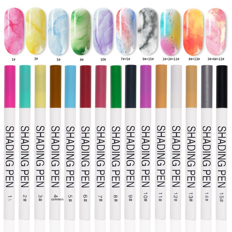 Nail Art Shading Fluid Pen Set for Professional Manicure and Nail Design