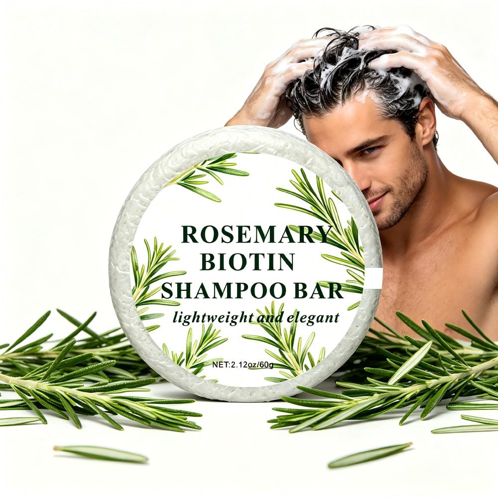 Biotin Rosemary Shampoo Bar 60g - Natural Hair & Body Care