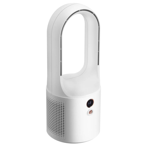 12.99 Inch Bladeless Desk Fan - Portable Quiet Tower Fan with 6-Speed USB Rechargeable