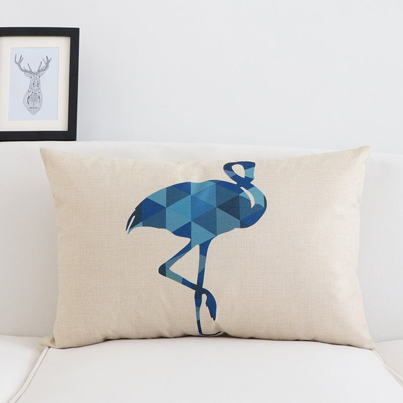 Cushion Car and Office Chair Pillow Cover 30x50cm - Long Shape, Cotton Linen Blend