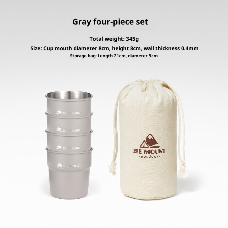 Outdoor Stainless Steel Swallow Cup for Camping 300ml