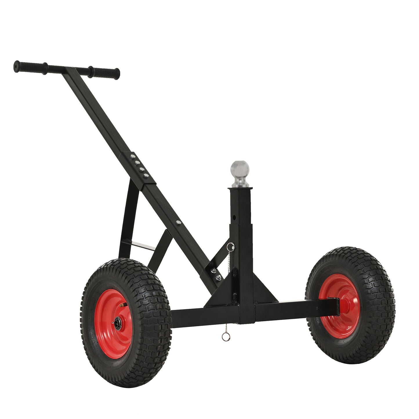 Heavy Duty Tri-Wheel Trailer Dolly - 800lbs Capacity, 18-25" Height