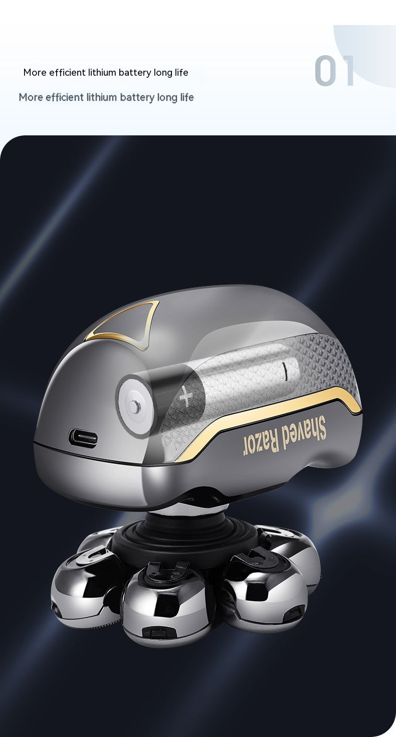 Rechargeable Electric Hair Clipper - 8W Brushed Motor, LED Display