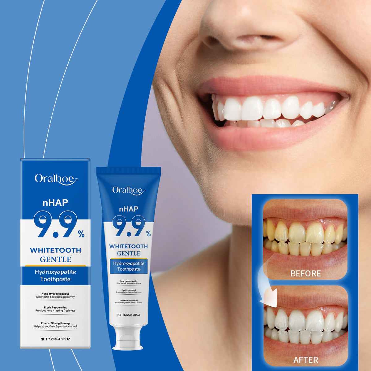 Gentle Mint Whitening Toothpaste 120g