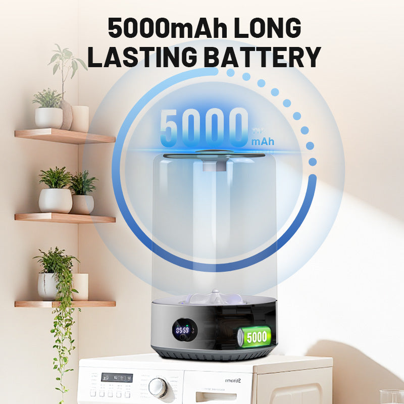 Portable Mini Washing Machine 6L Cordless Rechargeable for Camping & Travel