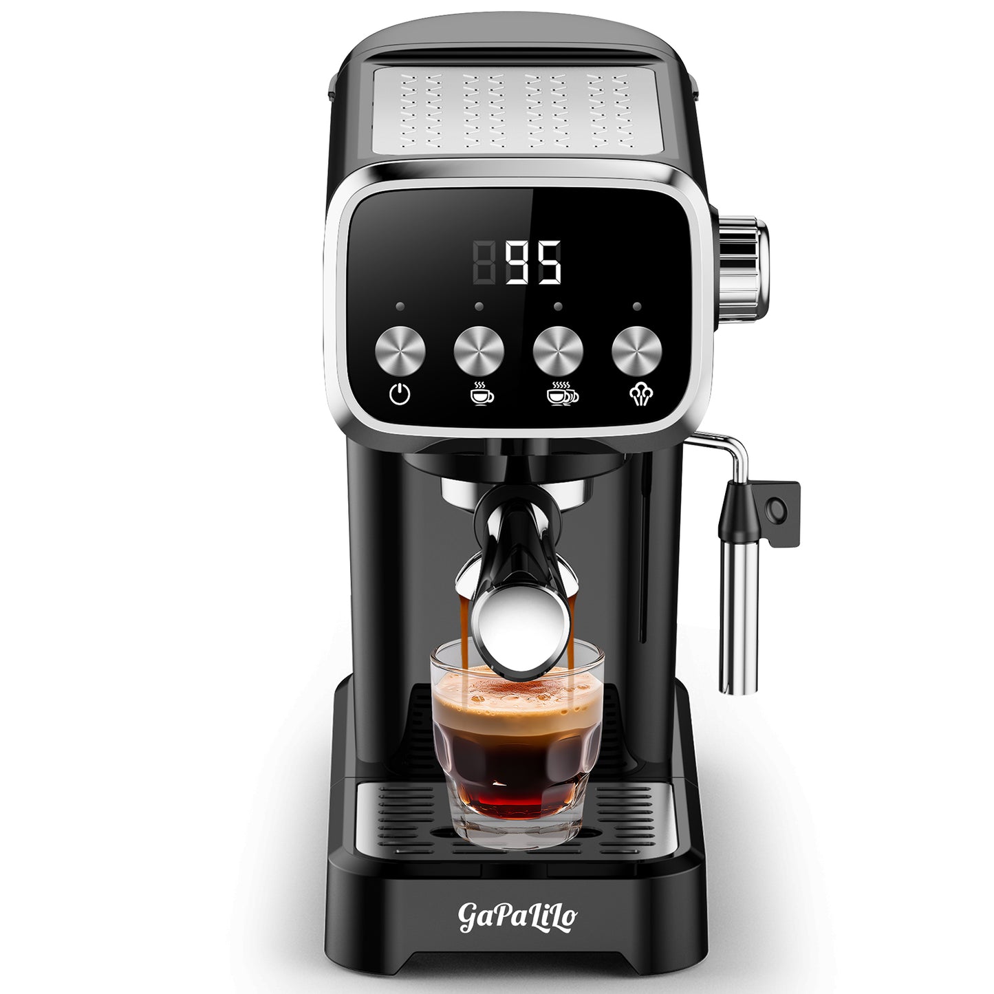 20BAR Slim Espresso Machine with Milk Frother & Cup Warmer