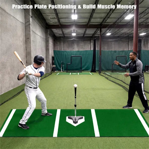 10ft x 3ft Softball Pitching Mat - Indoor & Outdoor Training Aid