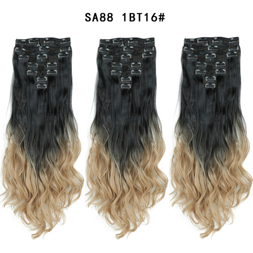 Long Curly Hair Piece High Temperature Synthetic Wig