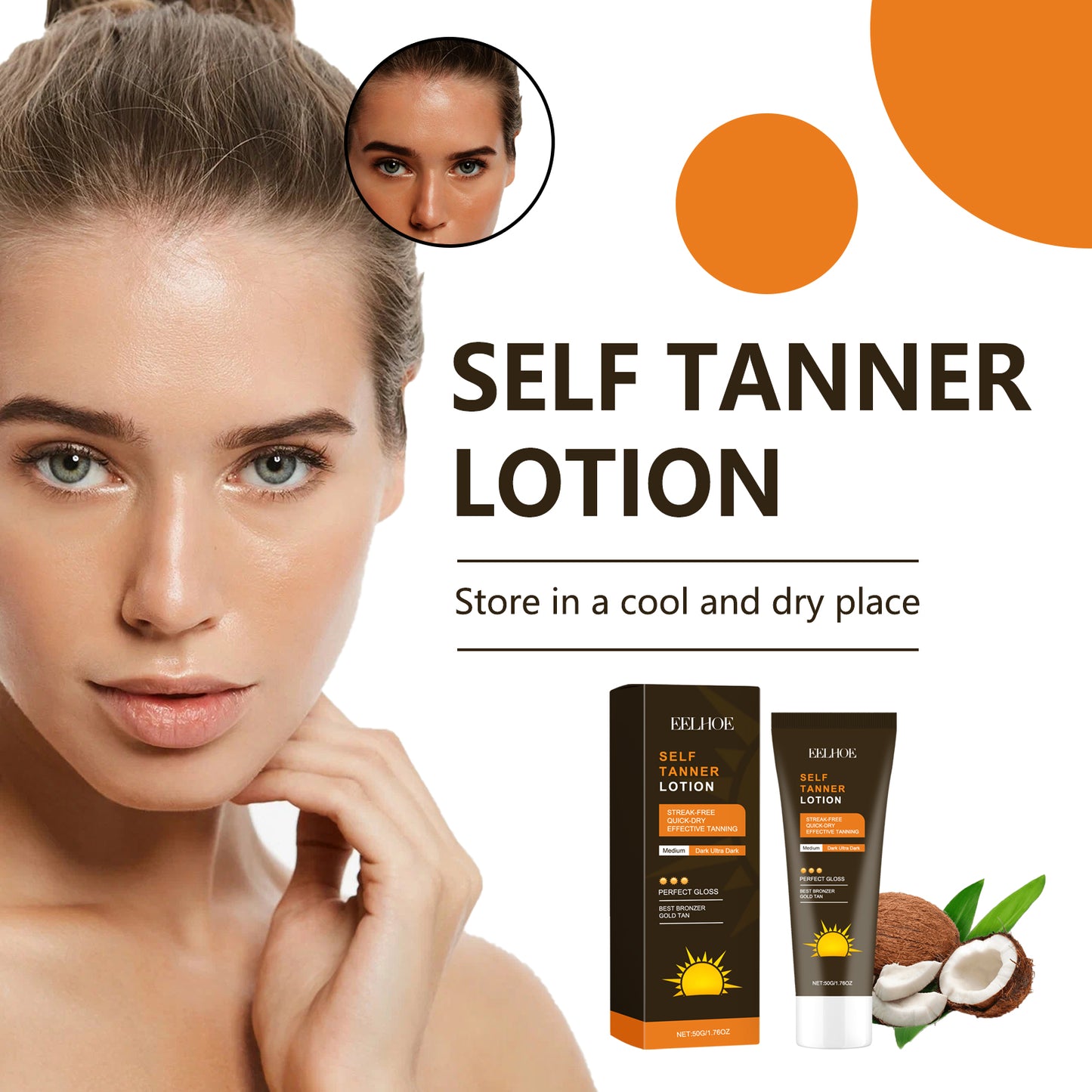Self Tanning Lotion - Hydrating Quick Tan for Radiant Healthy Skin