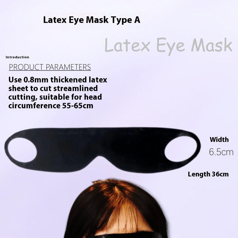 Latex Eye Mask - Black
