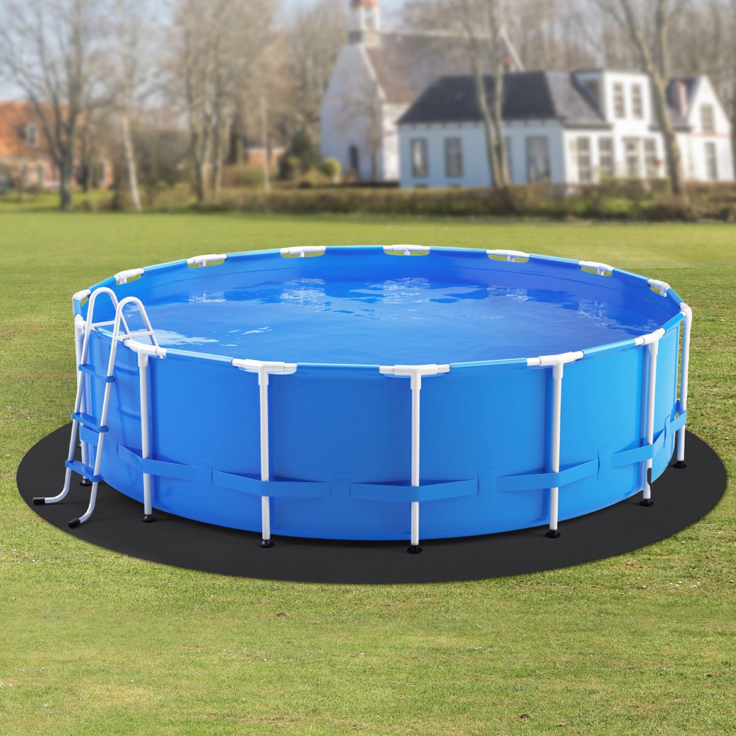 18ft Round Pool Liner Pad - Prevents Punctures for Above Ground Pools