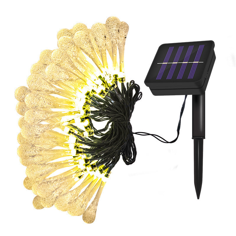 Outdoor Water Drop LED String Lights USB & Battery Powered Decorative Lamp