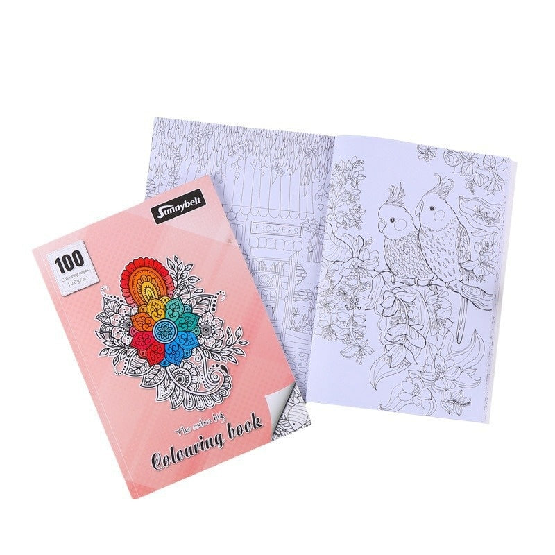 Kids Coloring Book - Secret Garden Watercolor Sketchpad for Early Learning