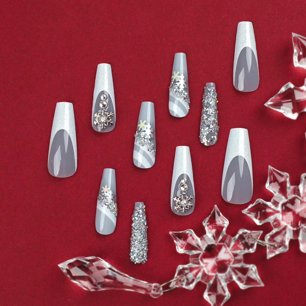 Press-On Nail Tips Set 24pc - JP2680