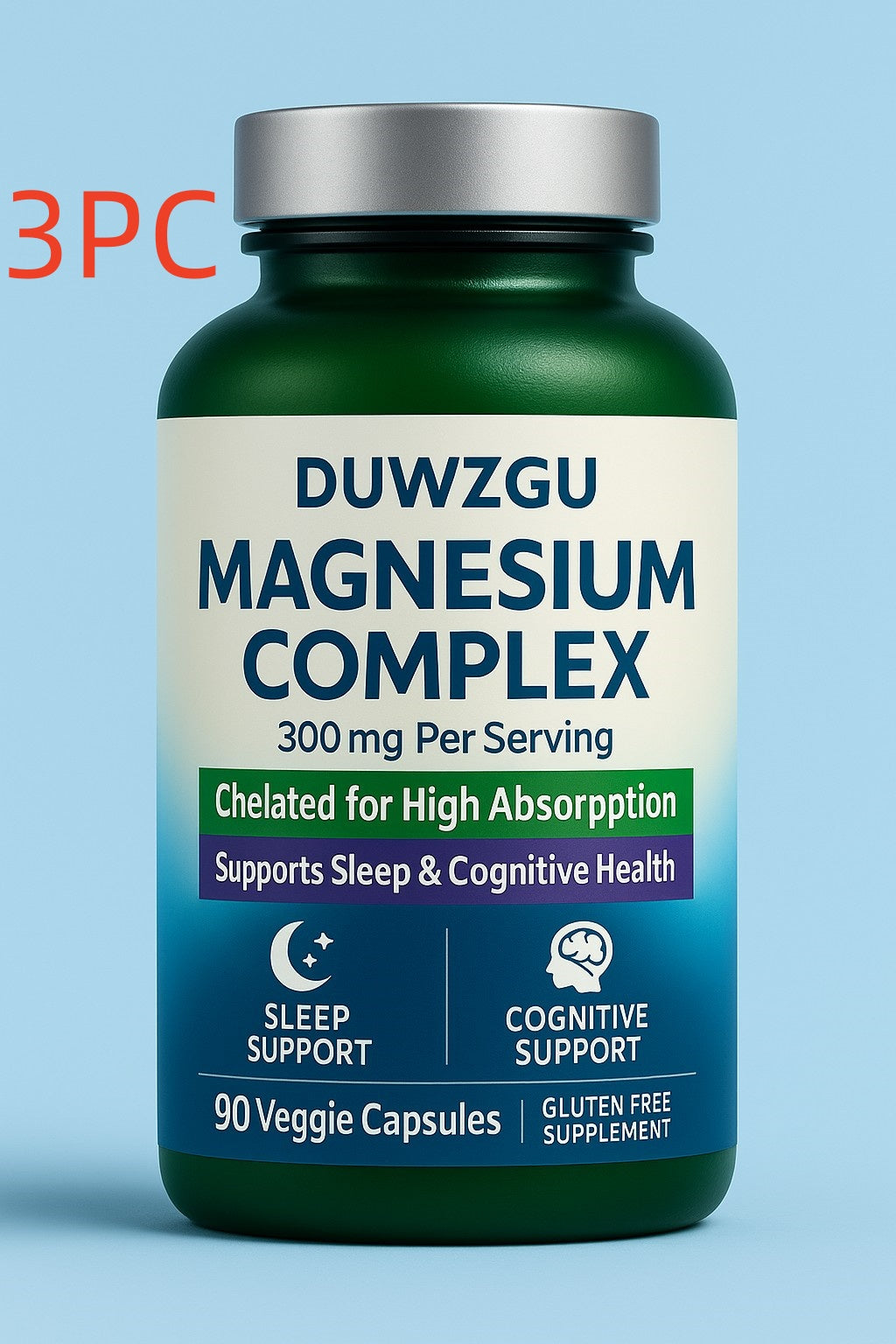 Magnesium Glycinate & Malate with L-Theanine Supplement Capsules