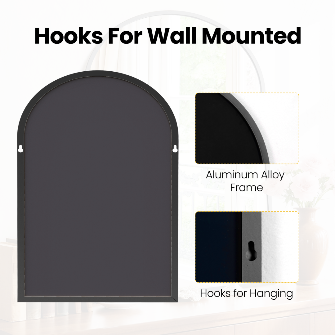 Bathroom Wall Mirror, Metal Frame Vanity Mirror For Bedroom,