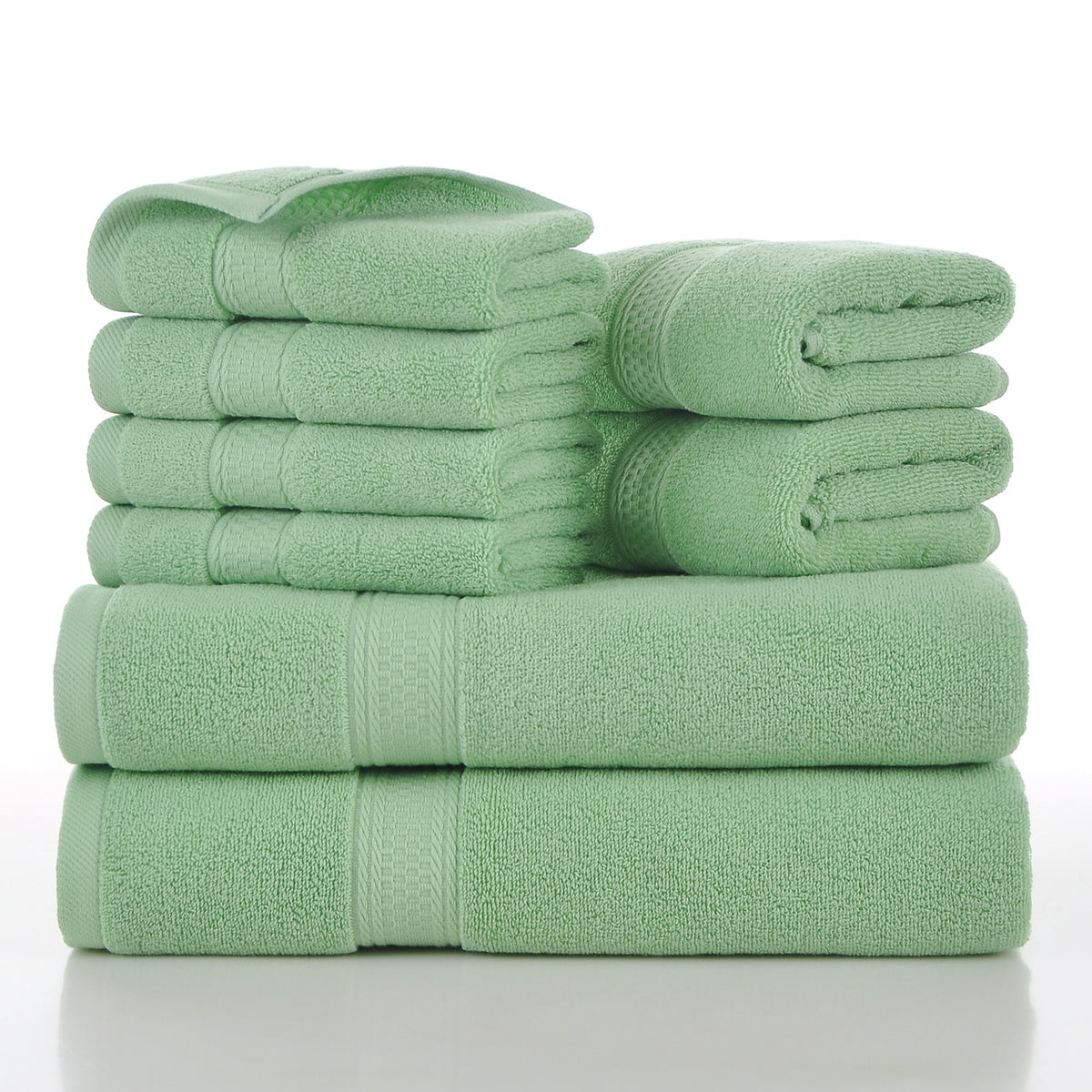 8-Piece Cotton Towel Set - Soft, Absorbent Home Towels in Multiple Colors