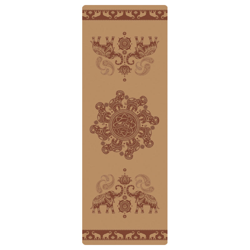 Non-Slip Rubber Yoga Mat Sweat-Absorbent Exercise Mat 183x66cm