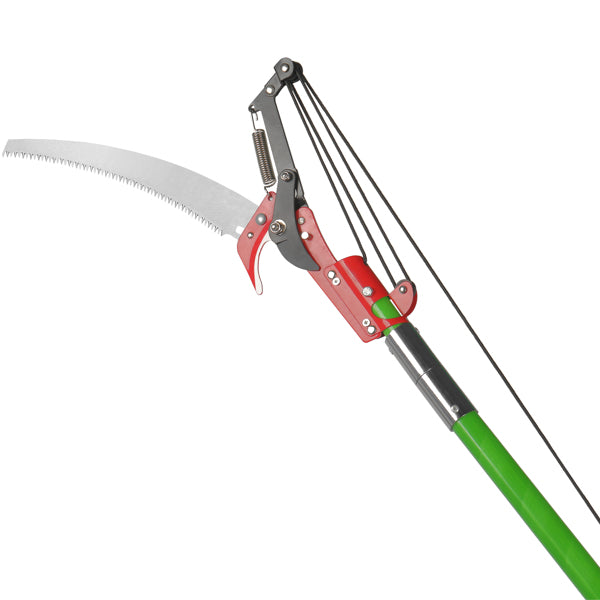 26ft Manual Pole Saw Tree Trimmer Kit with Portable Bag & Spiral Splicing