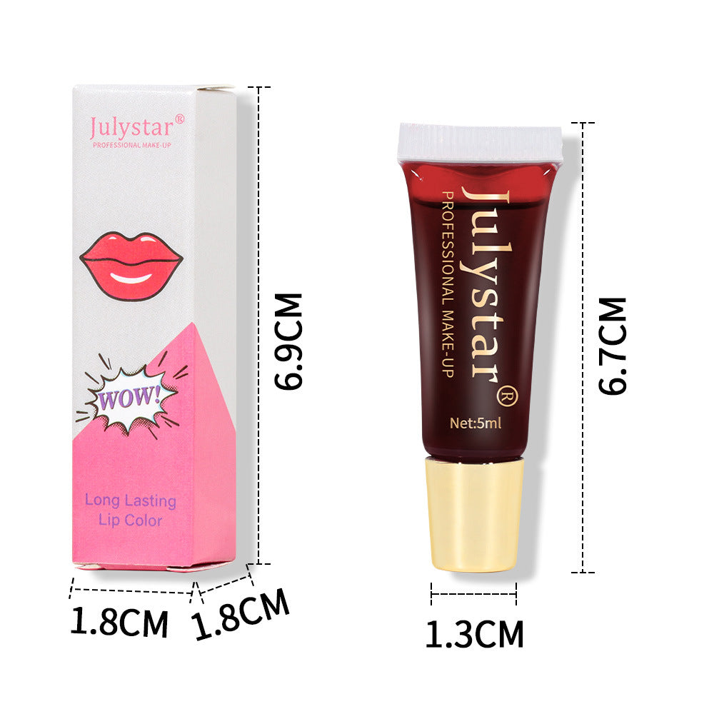 Matte Peel-Off Lip Stain - Long-Lasting Waterproof Lip Tattoo Tint