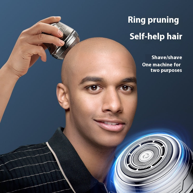 Rechargeable Electric Shaver with Floating Cutter Head