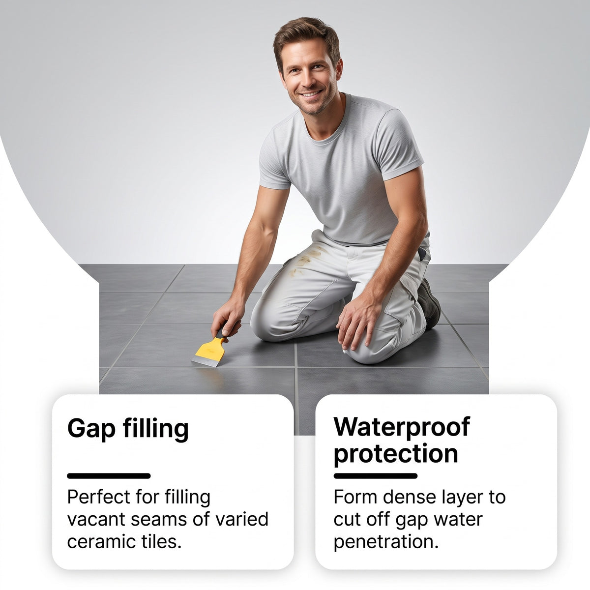 Waterproof Ceramic Tile Grout Sealer for Household Gaps - 300g