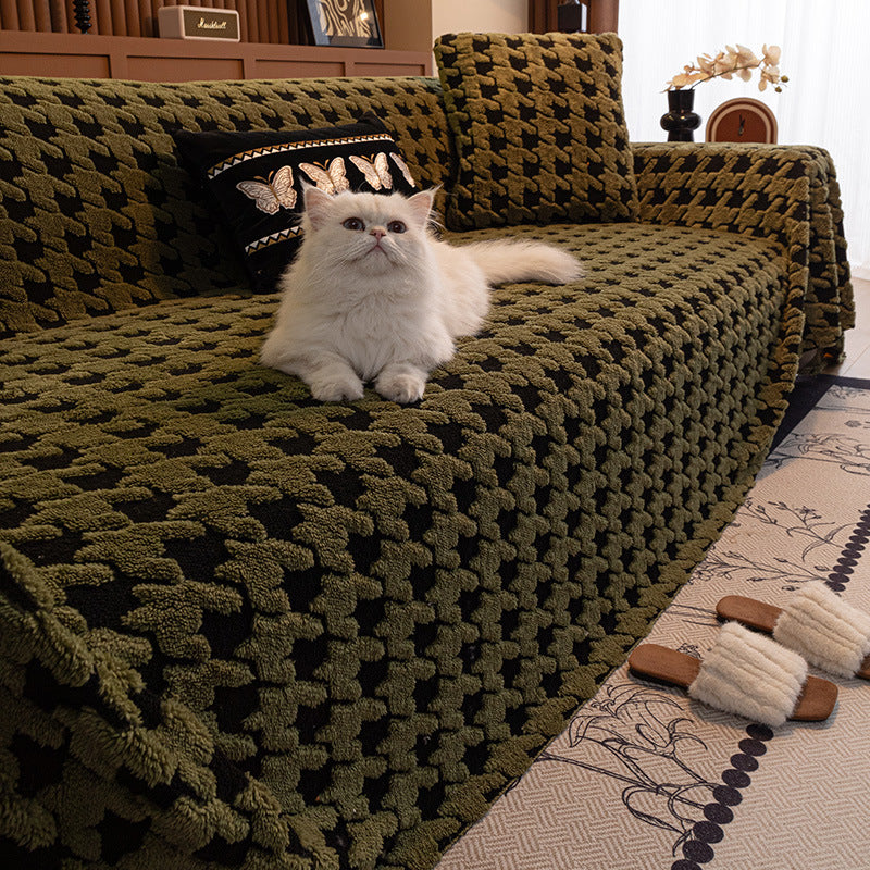 Luxury Winter Sofa Cover - Soft Fleece Dust Protector for 180x180cm & 180x380cm Sofas