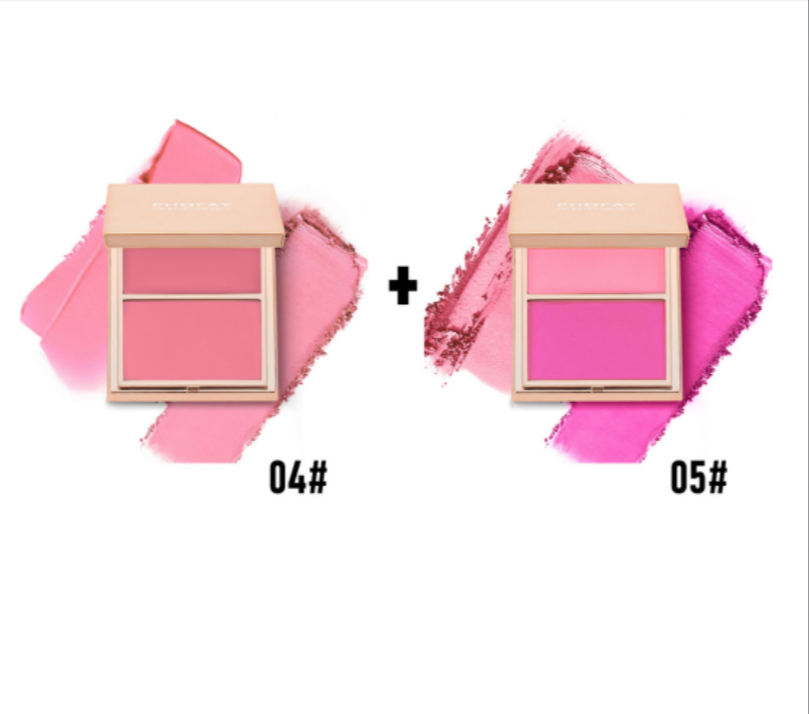 Cream and Powder Blush Duo - Weightless Face Makeup Palette