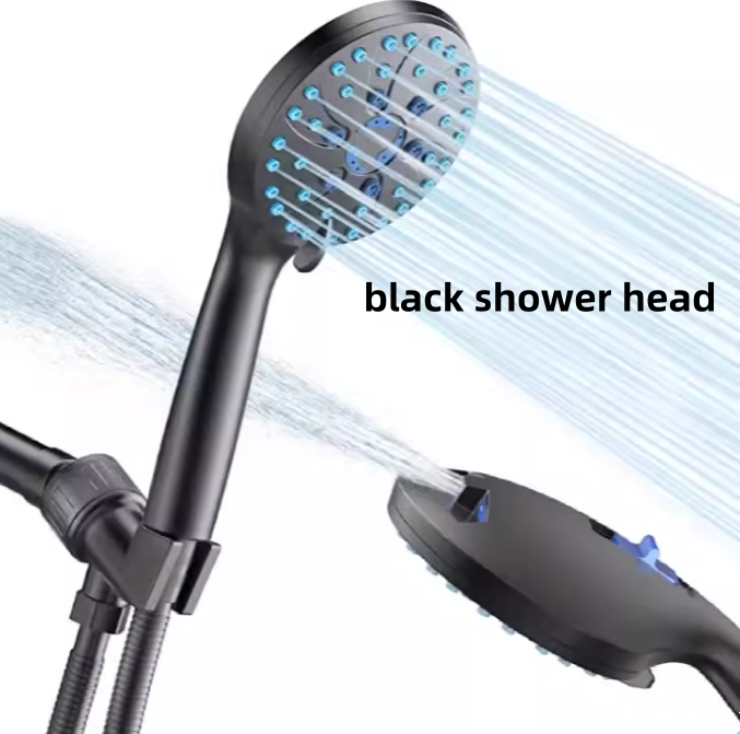 Multifunctional Shower Head with Pressurized Nozzle and Hose - Adjustable Spray Massage Rain