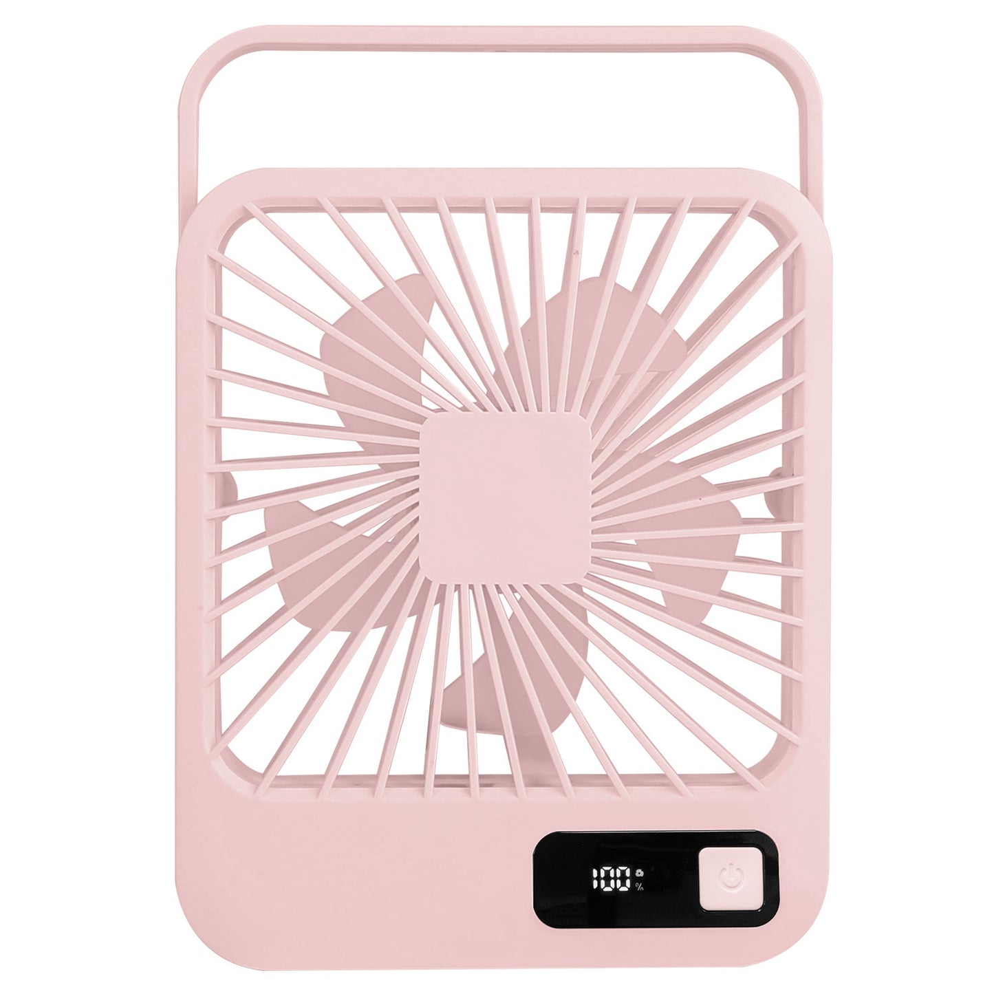Rechargeable Mini Desktop Cooling Fan with LCD Display - 5 Modes