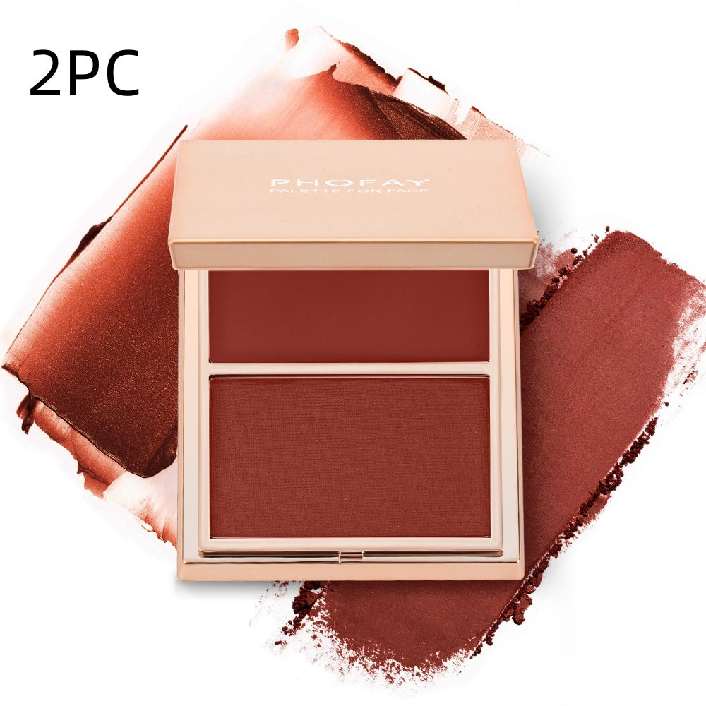 Cream and Powder Blush Duo - Weightless Face Makeup Palette
