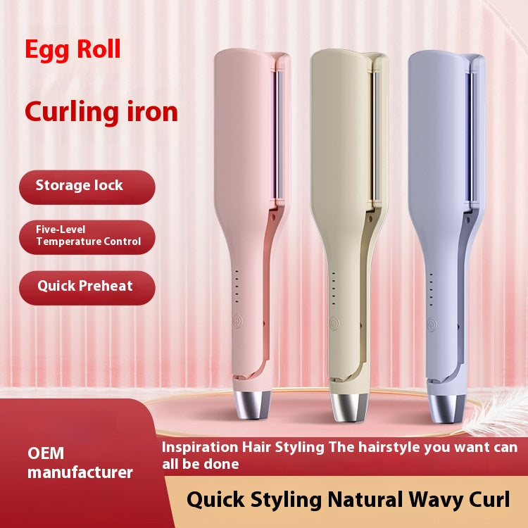 Automatic Hair Curler and Straightener Dual-Use Egg Perm Tool - Multiple Colors & Power Options