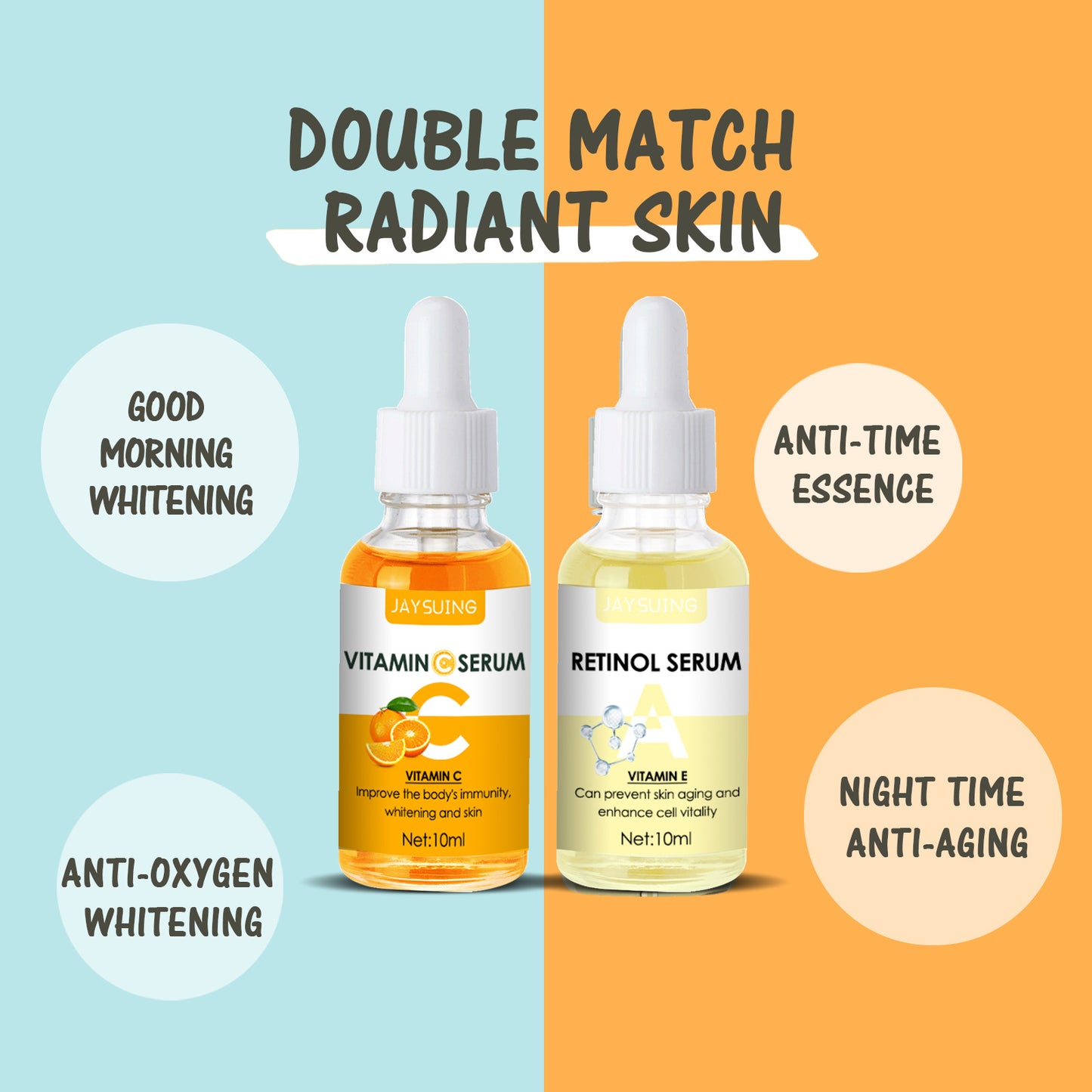 Brightening Wrinkle Fading Facial Essence - Anti-Aging Skin Care, 20ml