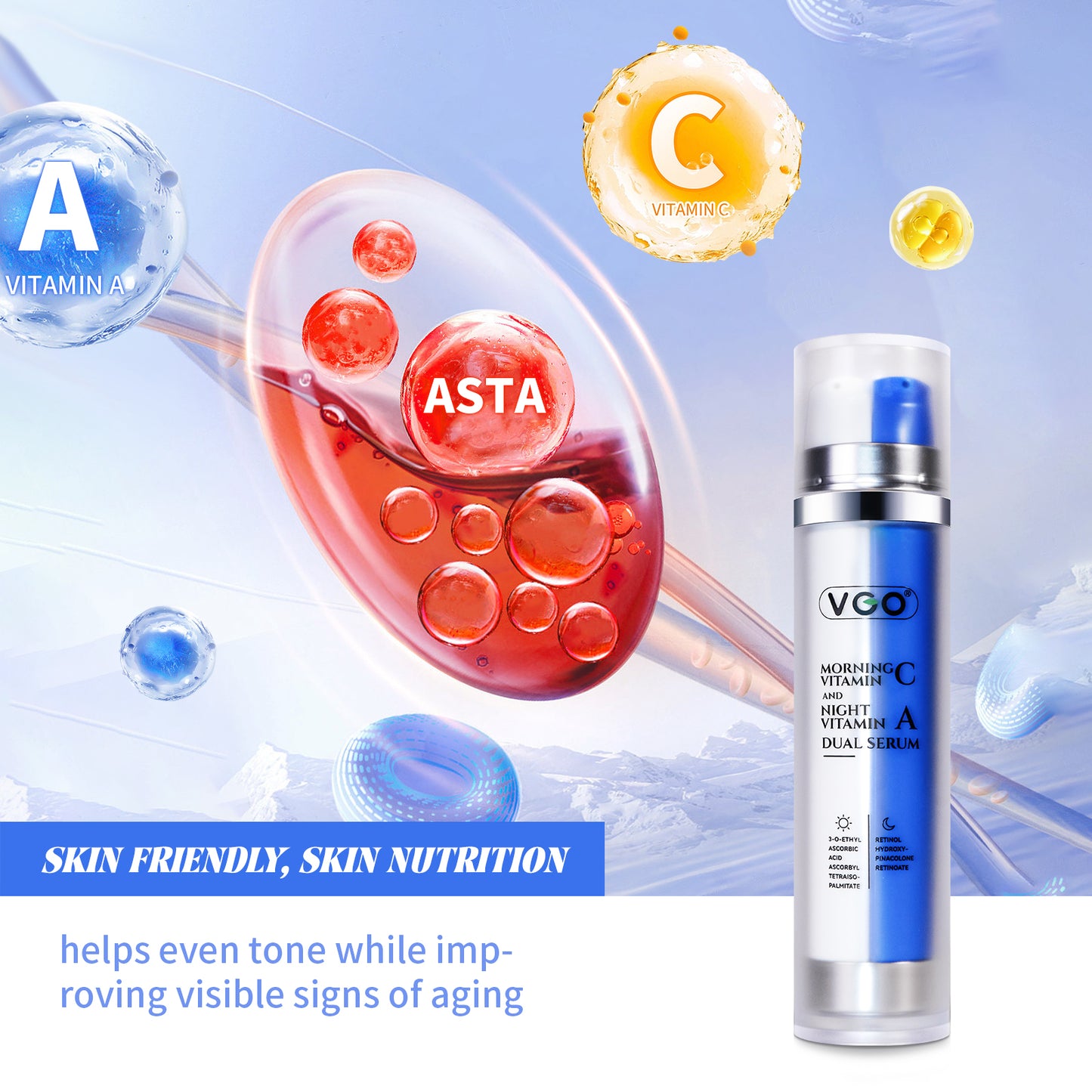 Dual Vitamin C Day and Vitamin A Night Serum Set - 23ml + 23ml