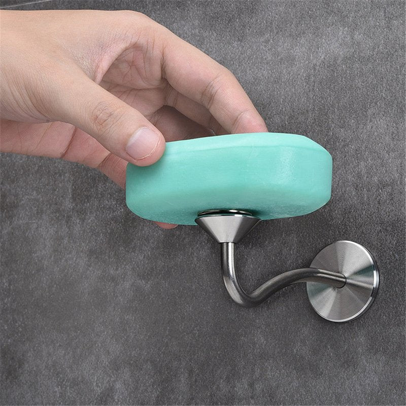 Magnetic Bathroom Soap Rack - No Drilling Stainless Steel Wall Mount Holder