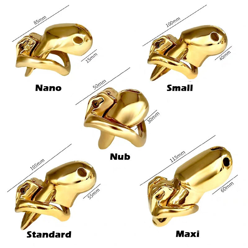 Stainless Steel Locking Toy for Adults - Multiple Sizes & Styles