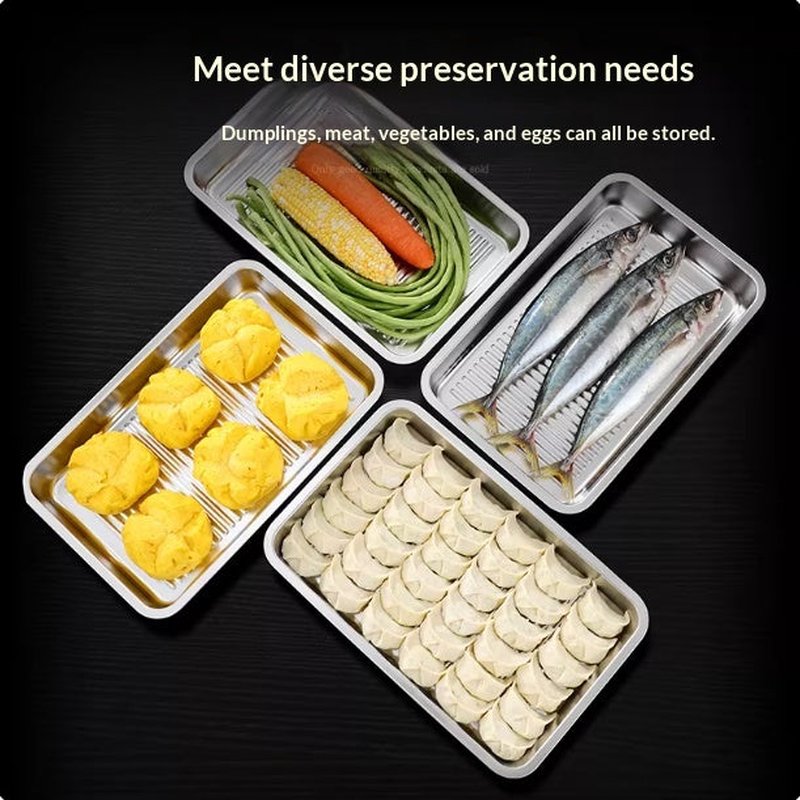 Food-Grade Dumpling Storage Box for Freezing and Storing – Multiple Sizes