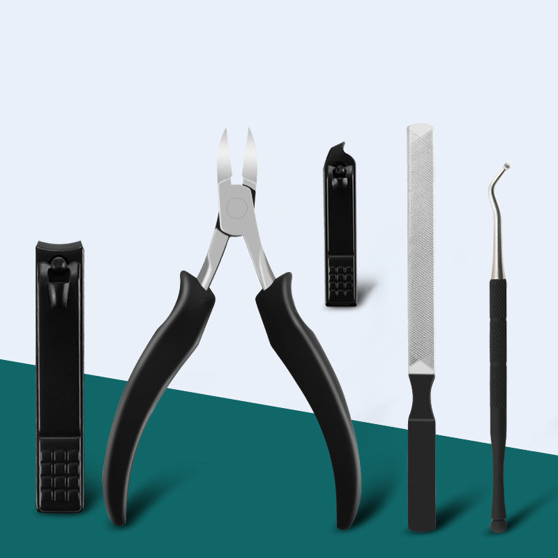 Stainless Steel Manicure Set with Nail Clippers & Pliers