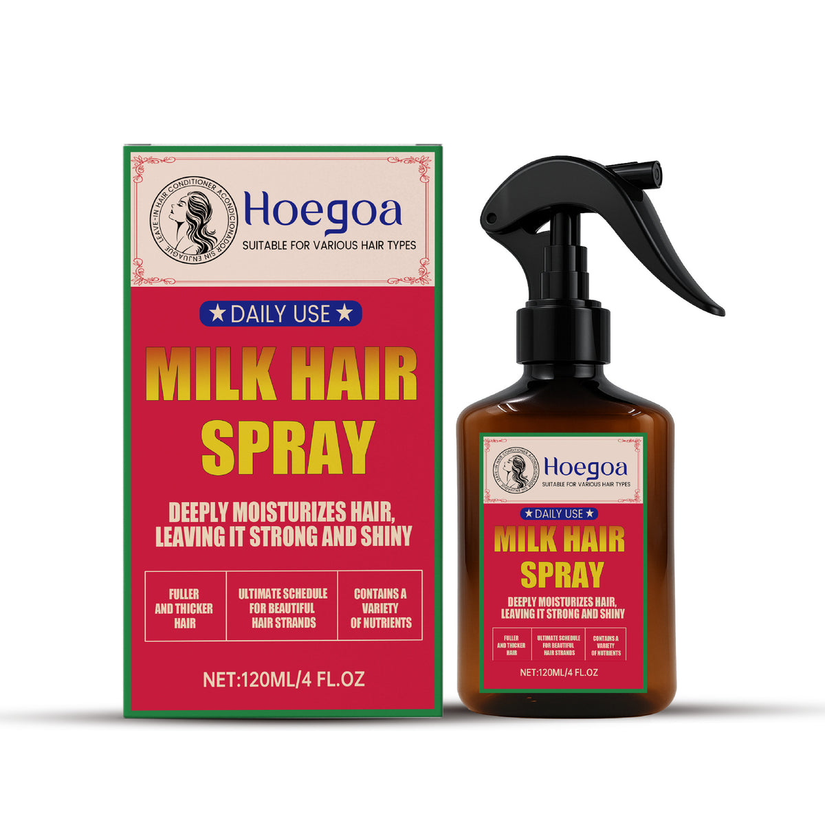 Hair Mist Spray - Gentle Moisturizing & Shine 120ml