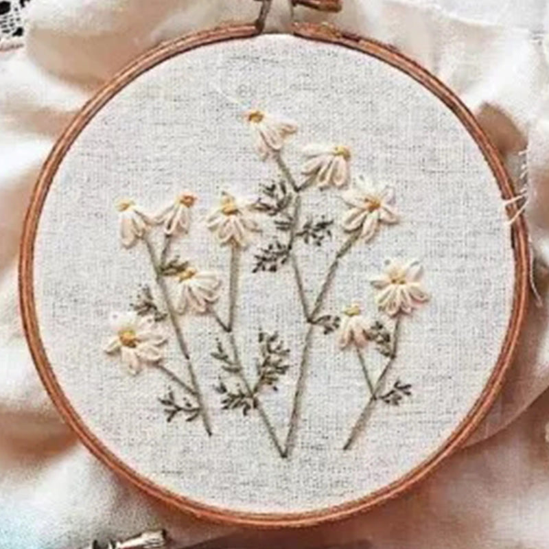 Primary Ribbon Embroidery Kit for Beginners - 3D Craft Set with Color Options