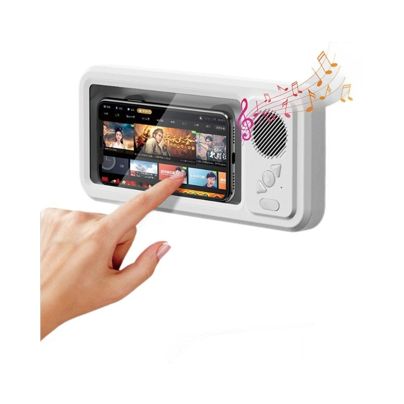 Waterproof Phone Case with Bluetooth Speaker for Bathroom Use