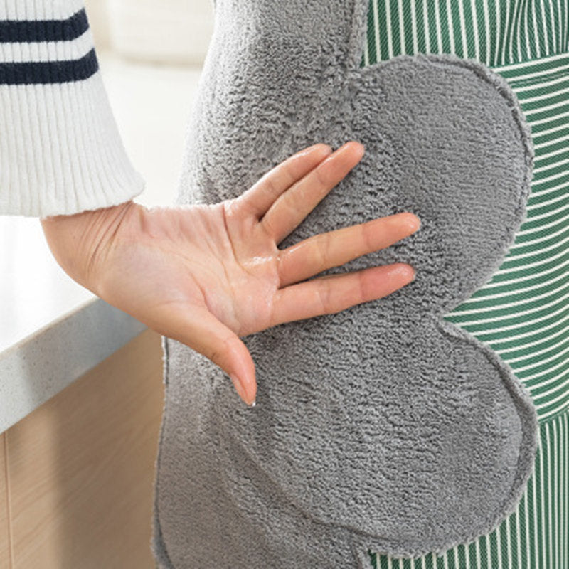 Waterproof Erasable Kitchen Apron with Straps - Foldable & Fashionable for Cooking & Baking