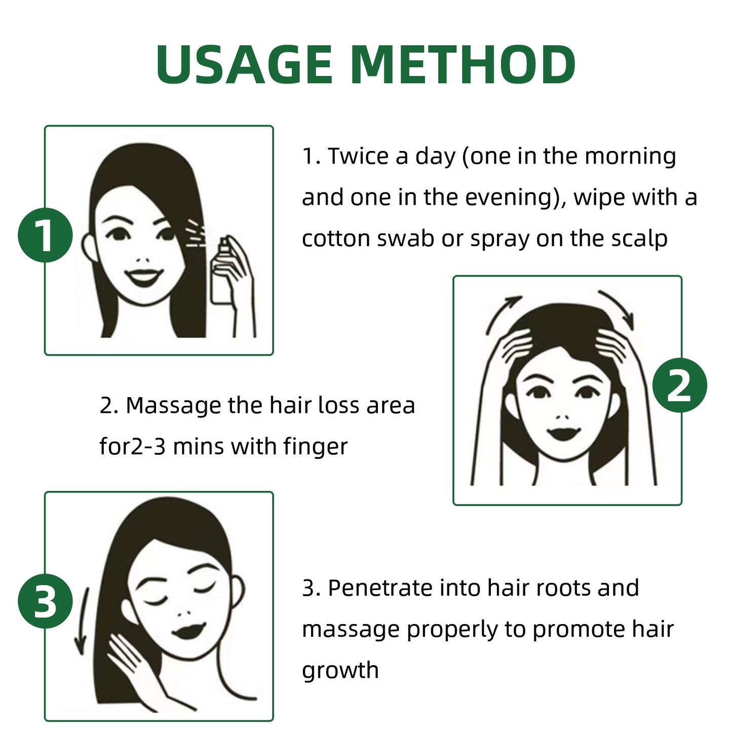 Ginseng Hair Growth Spray - Scalp Care & Hair Loss Treatment